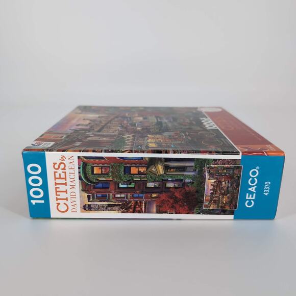 Ceaco 1000 Piece "Cities" by David MacLean Jigsaw Puzzle with Poster - GUC - Picture 8 of 12